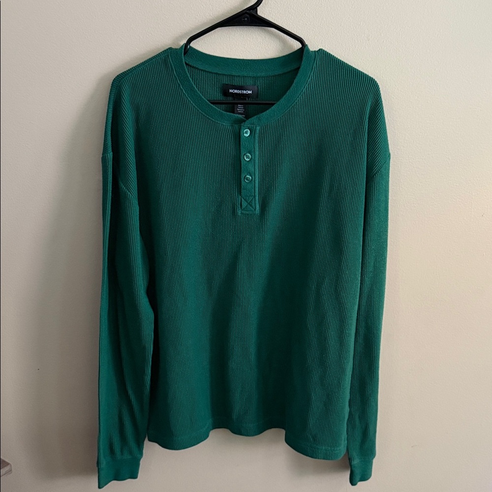 Nordstrom green Long Sleeve Henley